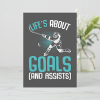 Life´s About Goals Hockey Player Ice Hockey Youth 