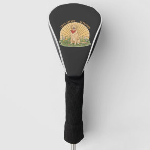 Life�s Golden with a Retriever Cute -Golden design Golf Head Cover