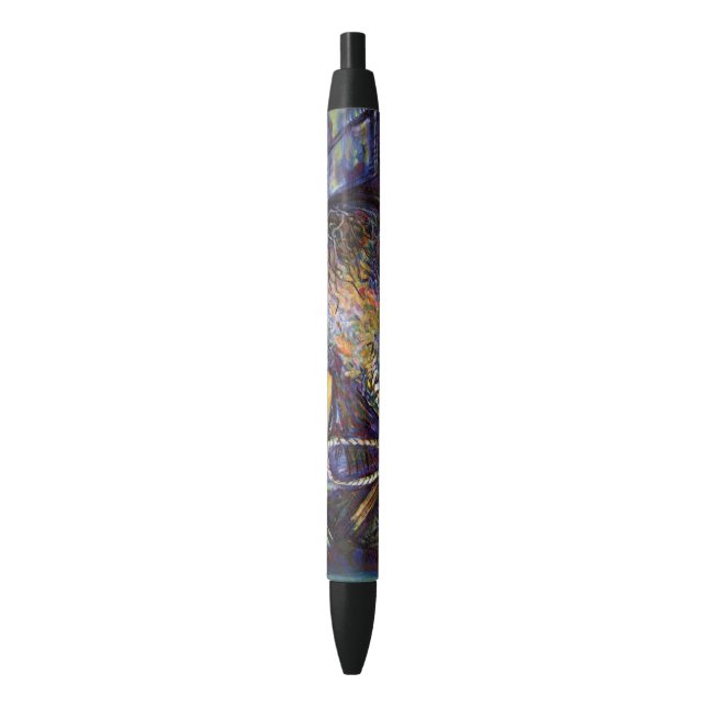 Life’s Hurling Destiny Black Ink Pen (Front Vertical)