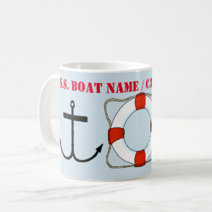 Life Saver & Anchor Mug (Customize)