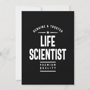 Life Scientist Job Title Gift Invitation