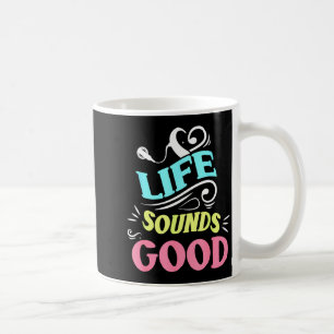 Life Sounds Good Cochlear Implant Graphic Art Coffee Mug