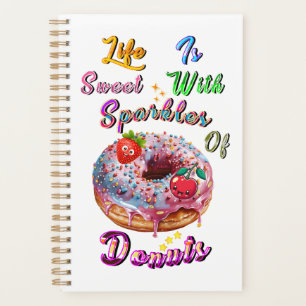 Life Stationery Is Sweet With Sparkles Of Doughnut Planner