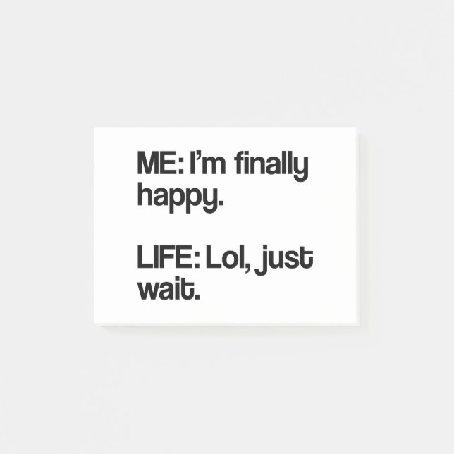 Life Sucks Post-it Notes (Front)