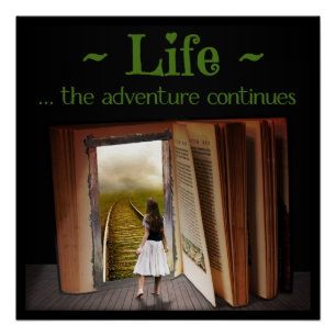 Life, the adventure continues poster