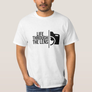 Life Through the Lens – Creative Photography Quote T-Shirt