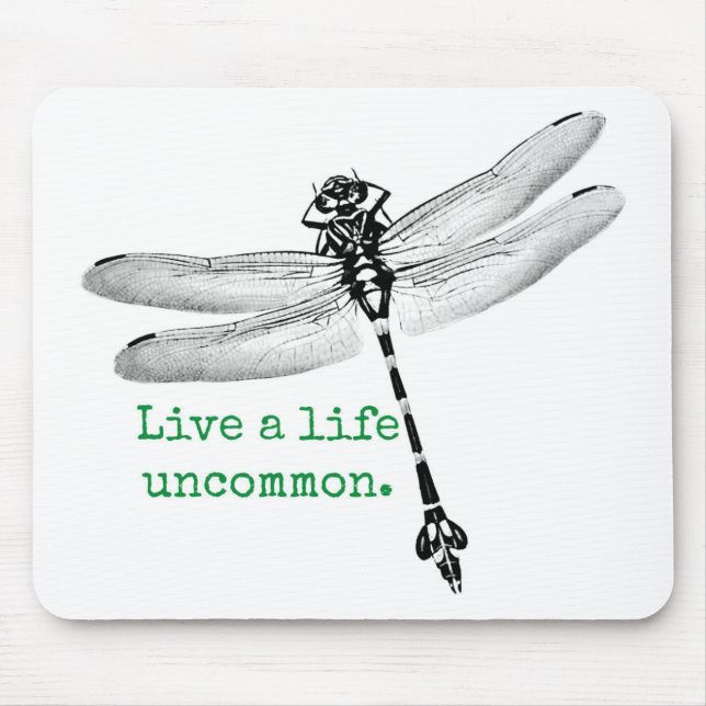 Life Uncommon Dragonfly Mouse Pad (Front)