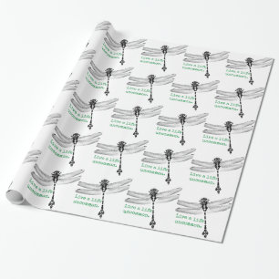 Life Uncommon Dragonfly Wrapping Paper