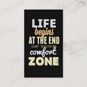 Life Vintage Typography Custom Business Card