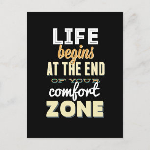 Life! Vintage Typography Inspirational Postcard