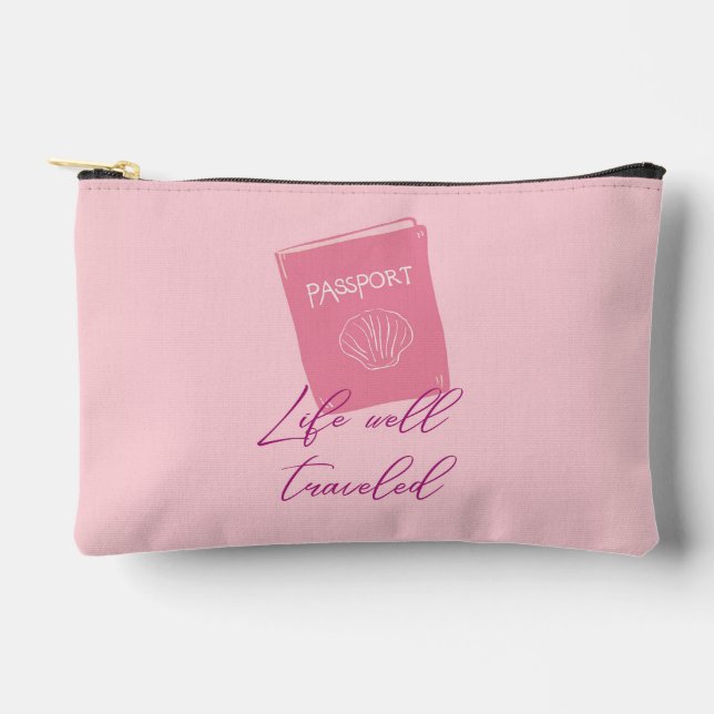 Life Well Travelled Accessory Pouch (Front)
