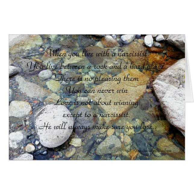 Life With A Narcissist Card (Front Horizontal)