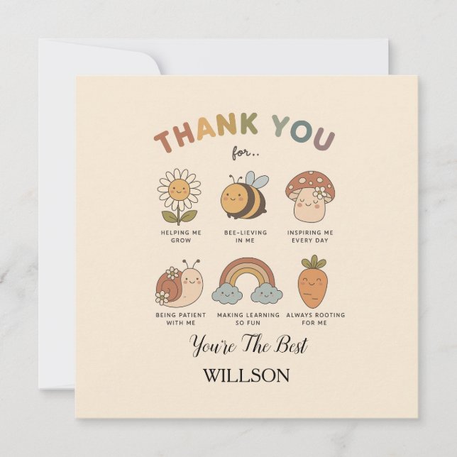  life with this Printable Teacher Appreciation  Thank You Card (Front)