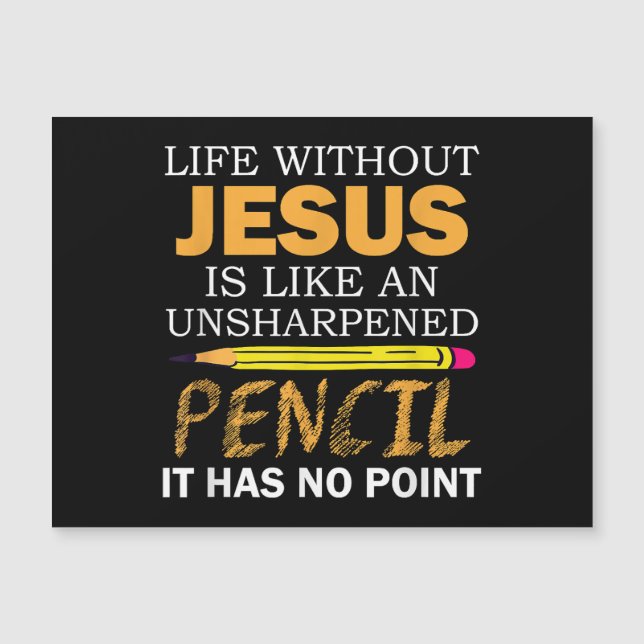 Life Without Jesus Funny Christian Religious Faith (Front)