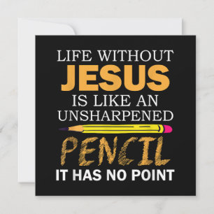 Life Without Jesus Funny Christian Religious Faith Save The Date