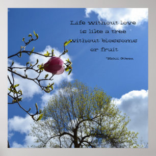 Life without love is like poster