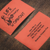 Life Won't Work Out Until You Workout Invitation