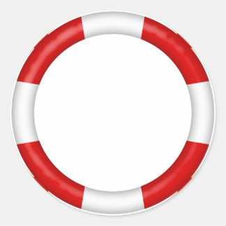 lifebelt classic round sticker