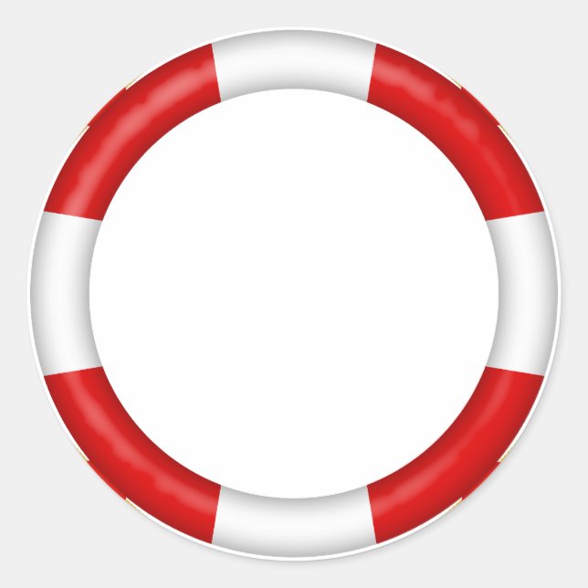 lifebelt classic round sticker (Front)