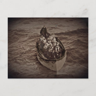 Lifeboat from the RMS Titanic Postcard
