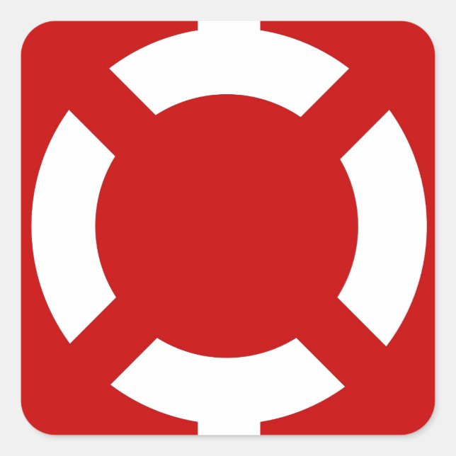 Lifebuoy Square Sticker (Front)