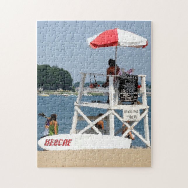 Lifeguard Beach Jigsaw Puzzle (Vertical)