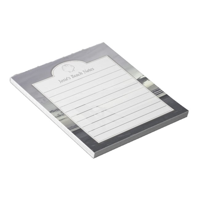 Lifeguard Chair at Sunrise Custom Idea Note Pad (Angled)