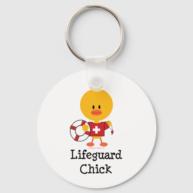 Lifeguard Chick Keychain (Front)