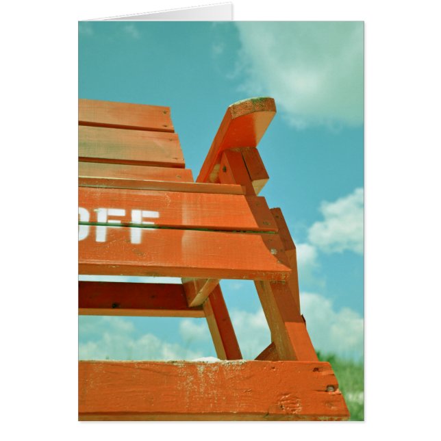 Lifeguard Stand Red Chair Off Duty (Front)