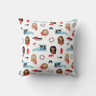 Lifeguard Throw Pillow