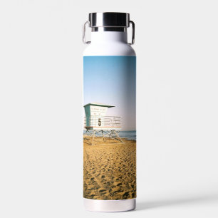 Lifeguard Tower at Santa Cruz Beach Water Bottle