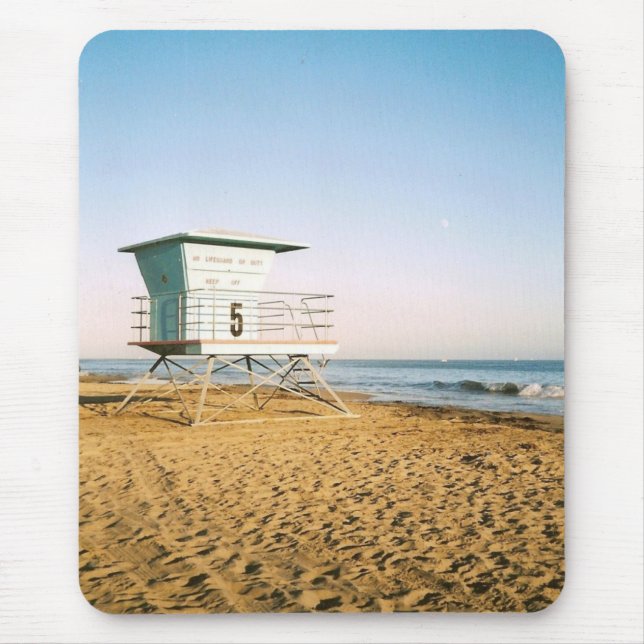 Lifeguard Tower in Santa Cruz Mouse Pad (Front)
