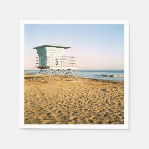 Lifeguard Tower in Santa Cruz Napkin