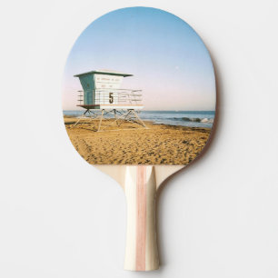 Lifeguard Tower in Santa Cruz Ping Pong Paddle