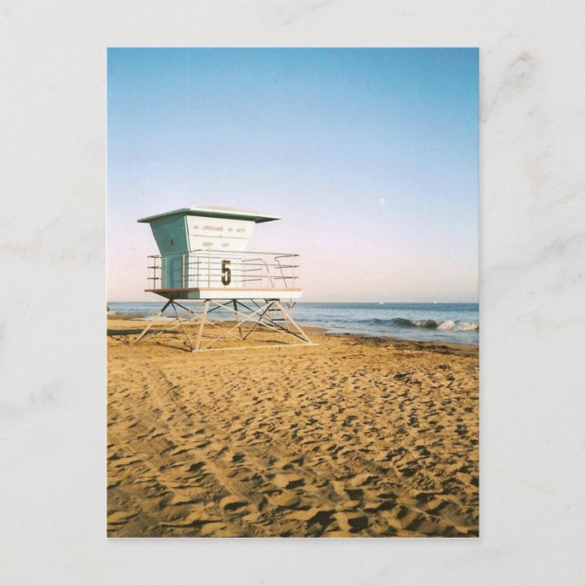Lifeguard Tower in Santa Cruz Postcard (Front)