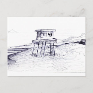 Lifeguard Tower Postcard