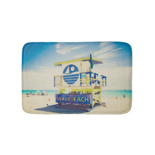 Lifeguard Tower   South Beach, Miami, Fl Bath Mat