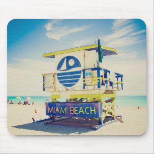 Lifeguard Tower   South Beach, Miami, Fl Mouse Pad