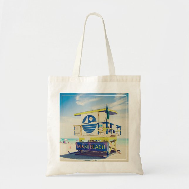 Lifeguard Tower | South Beach, Miami, Fl Tote Bag (Front)