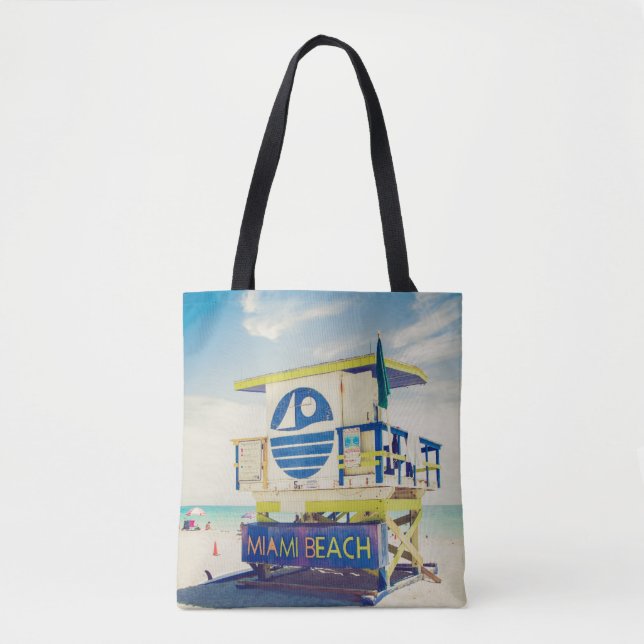 Lifeguard Tower | South Beach, Miami, Fl Tote Bag (Front)
