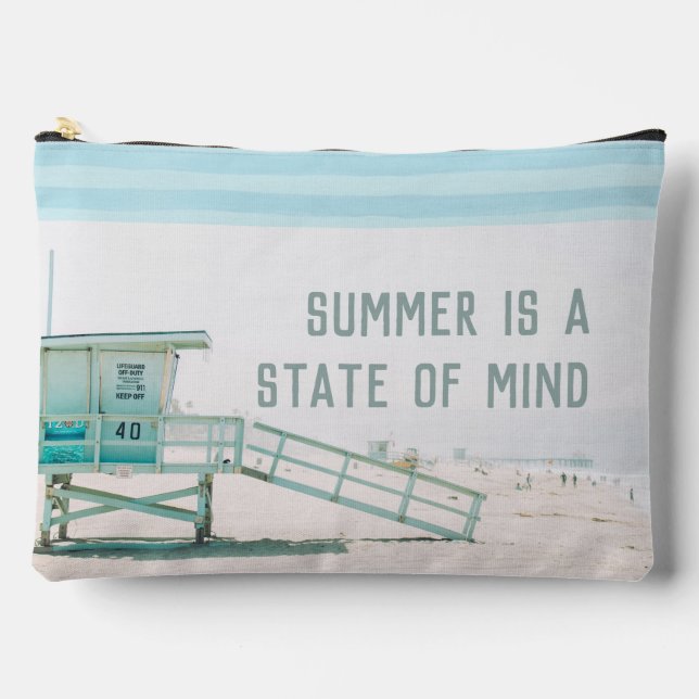 Lifeguard Tower Summer State of Mind  Accessory Pouch (Front)