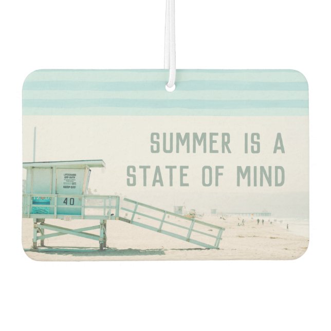Lifeguard Tower Summer State of Mind Air Freshener (Front)