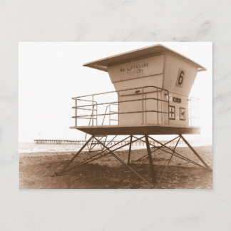 Lifeguard Tower Ventura Beach Postcard