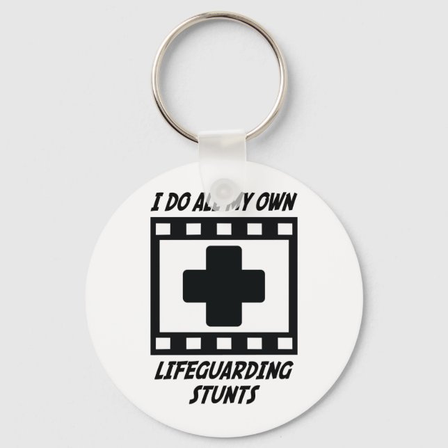 Lifeguarding Stunts Keychain (Front)