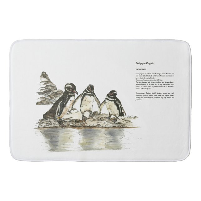 Lifelike Eye catching Endangered Marine life  Bath Mat (Front)
