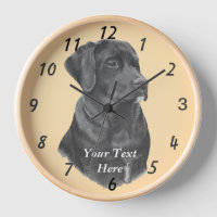 lifelike portrait picture of black labrador dog