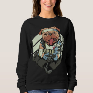 LIFELINE PUG GAMER DOG Classic T-Shirt 206 Sweatshirt