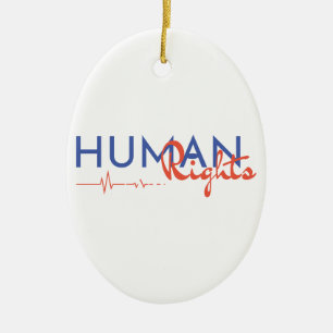 Lifeline to Human Rights Ceramic Ornament