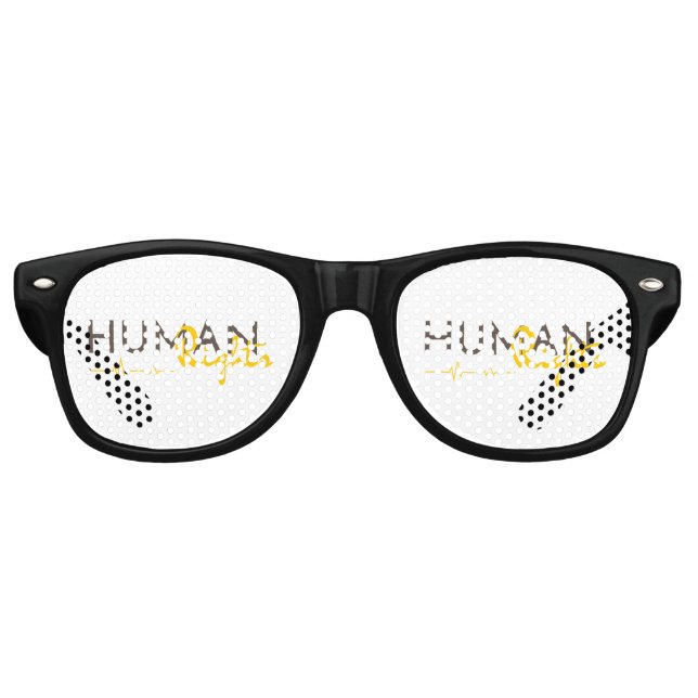 Lifeline to Human Rights Retro Sunglasses (Front)