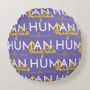 Lifeline to Human Rights Round Pillow